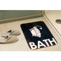 BAIE MAT 60x40 negru antiderapant