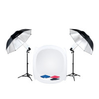 Set cort fără umbră 50cm 2 lămpi 150W trepied